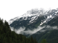 Fresh snow on the mountains